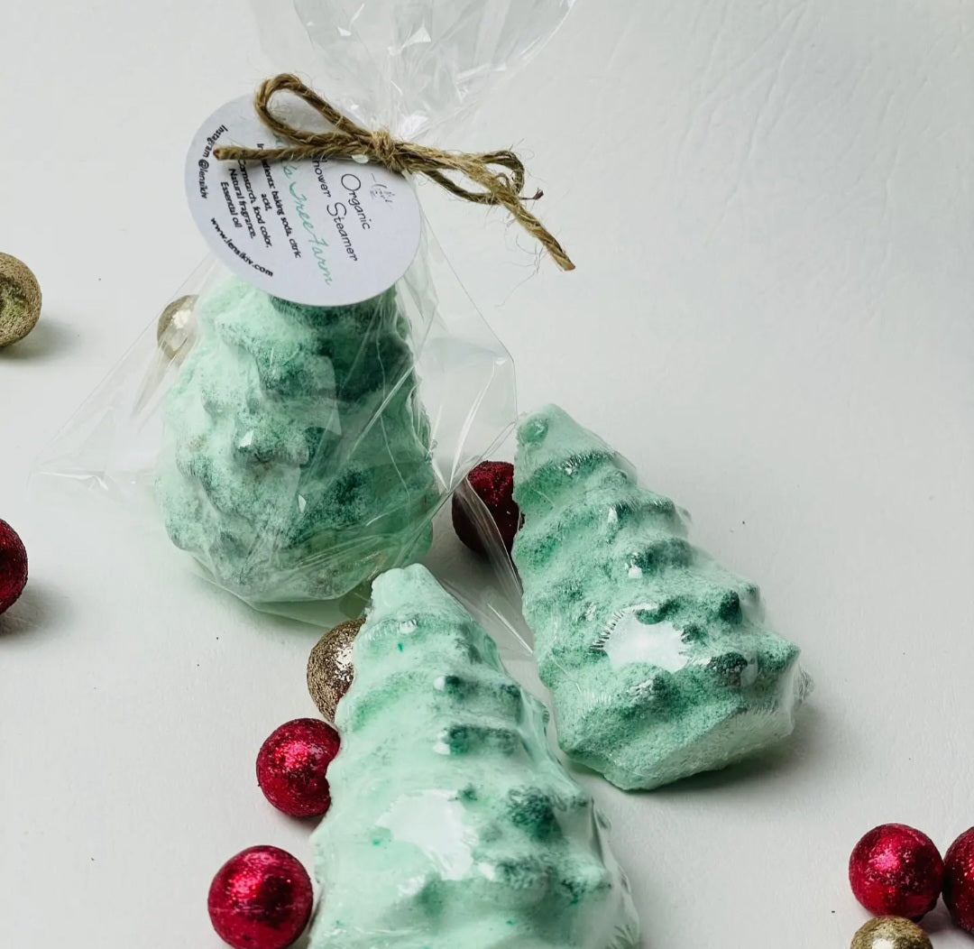 Christmas Tree Shower Steamers, Christmas Gift, Shower Steam