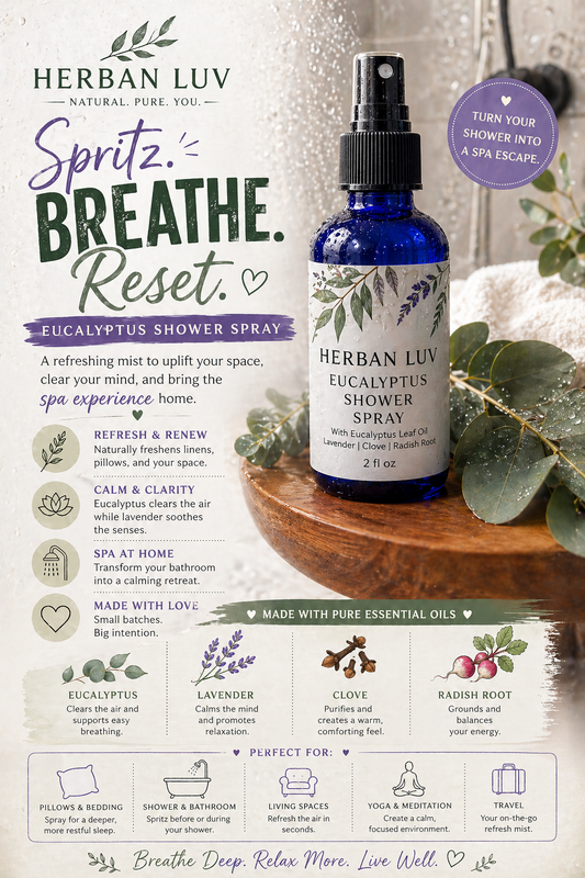 Eucalyptus Shower Spray | Aromatherapy Mist For Showers