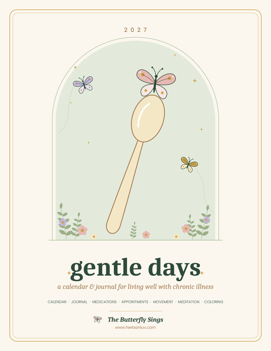 Gentle Days 2027 Chronic Illness Planner | Spoonie Weekly Journal & Symptom Tracker