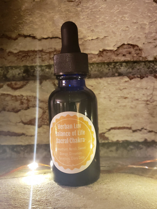Crystal Infused Balance of Life "Sacral Chakra" Oil Blend